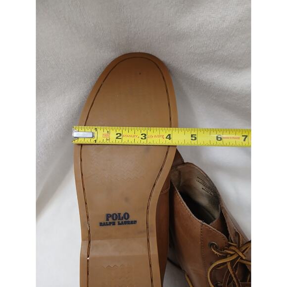 Polo Ralph‎ Lauren Barrott Chukka Boots Mens Sz 12D Reddish Brown Leather Lace main image 2